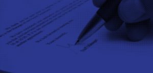 Signing a document